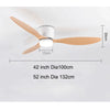 Modern Led Ceiling Fan Without Lights DC Motor 6 Speeds Timing Fans