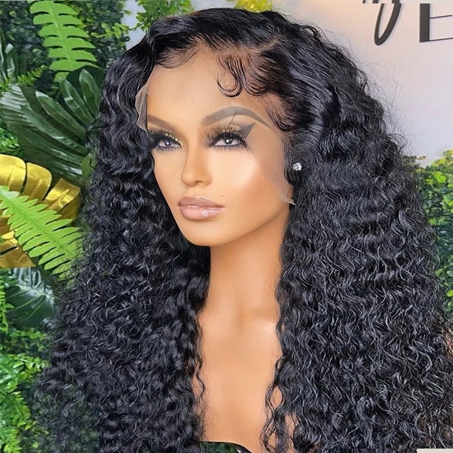 Loose Deep Wave Frontal Wig Hd Front Human Hair Wigs For Women 40 Inch