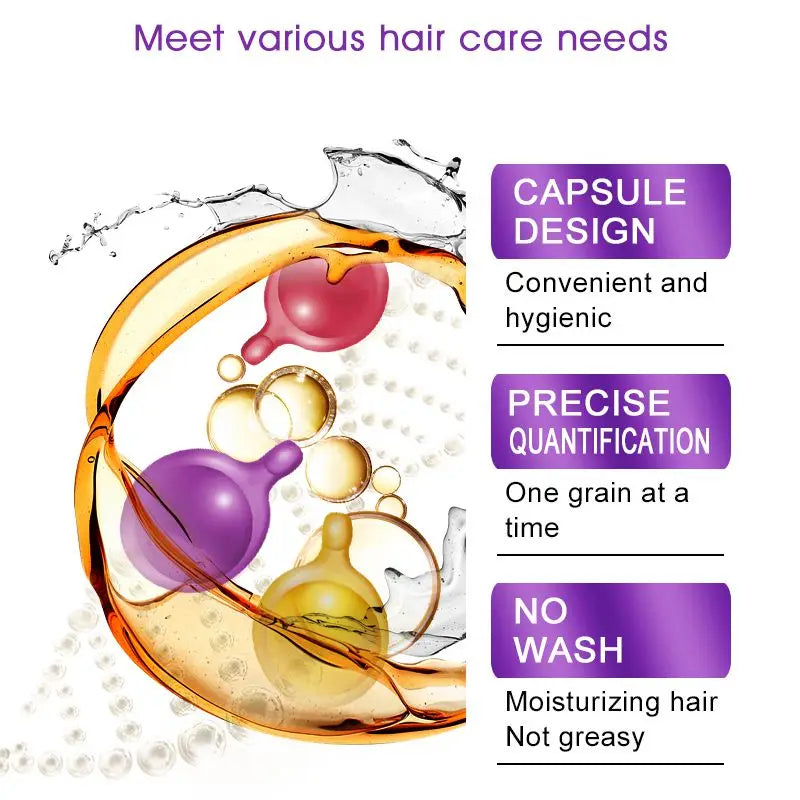 Sevich Smooth Silky Hair Vitamin Capsule Keratin Complex Oil Hair Care Repair Damaged Hair