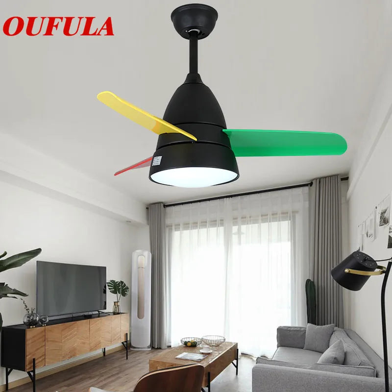 WPD Modern Ceiling Fan Lights Lamps With Remote Control