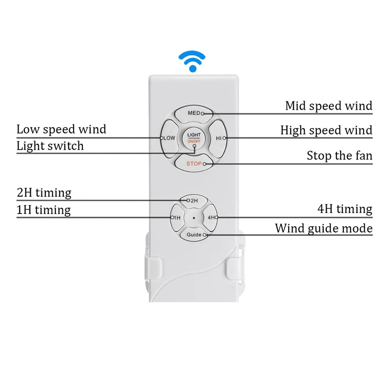 WPD Modern Ceiling Fan Lights Lamps With Remote Control