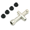 Rc Toys Accessory 4/5/5.5/7mm Cross Wrench Sleeve with M4 Nut for Spanner M4 RC HSP 80132 For Model Car Wheel Tool