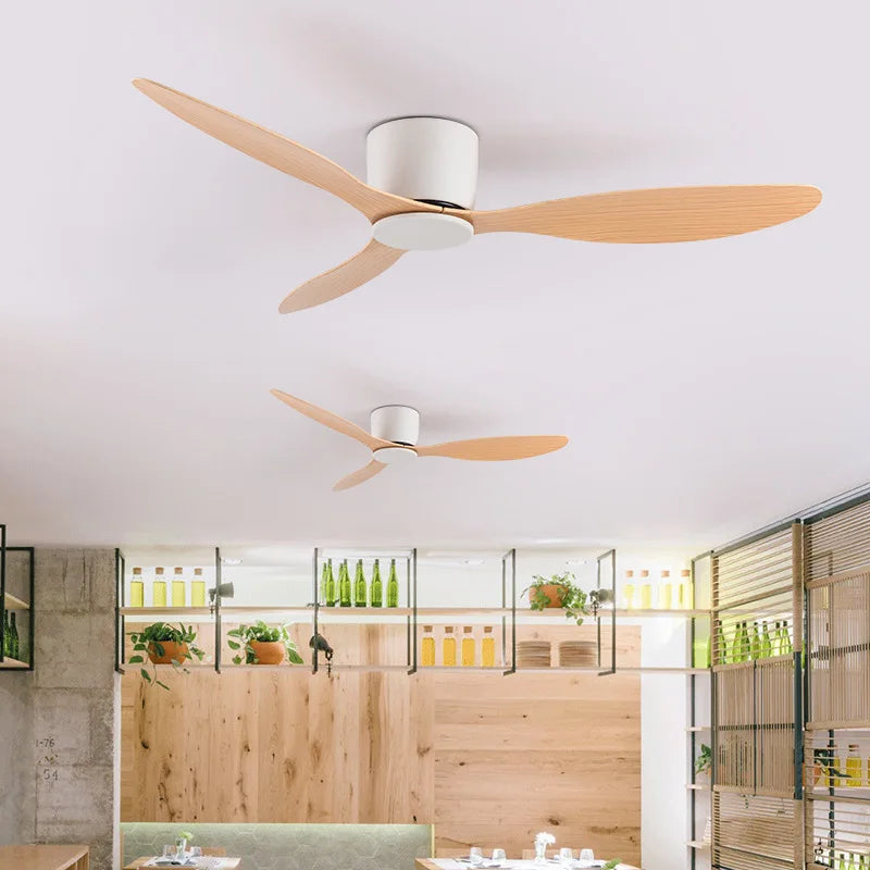 Modern Led Ceiling Fan Without Lights DC Motor 6 Speeds Timing Fans