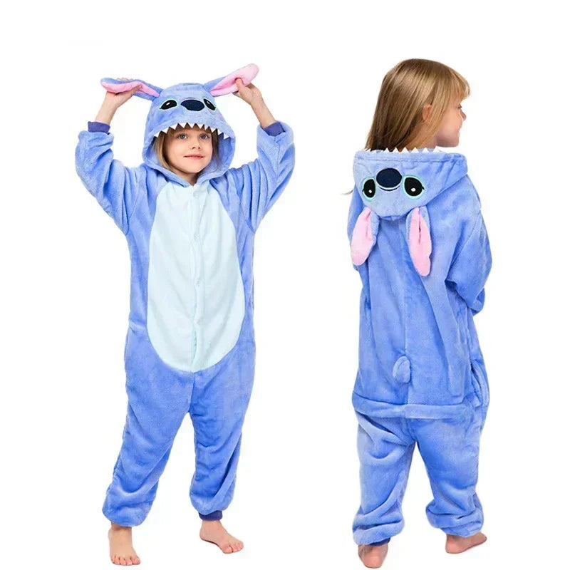 Disney Lilo & Stitch One-Piece Pajamas Children Cartoon Plush