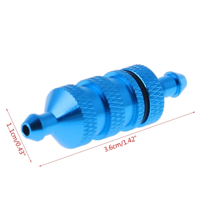 New HSP RC Oil Fuel Filter Alloy Aluminum Oil Nitro Fuel Filter for 1/8 1/10 Scale RC Model Car Upgrade