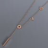 Titanium Steel Letter Necklace