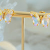 Gold-Plated Butterfly Stud Earrings