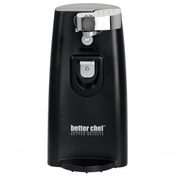 BETTER CHEF Better Chef Deluxe Electric Can Opener with Built in Knife Sharpener and Bottle Opener in Black