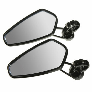 2Pcs 7/8 Inch 22mm Motorcycle Handle Bar End Rearview Side Mirrors Aluminum Universal