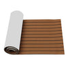 2400x600x6mm EVA Foam Brown With Black Line Boat Flooring Faux Teak Sheet Pad