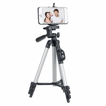 Portable Flexible Long Tripod Camera Stand bluetooth Remote Control with Phone Holder for Cell Phone