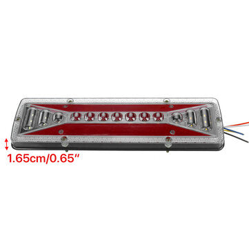 2pcs 12V 37LED Flowing Rear Tail Light Turn Signal Brake Reverse Lamp For Trailer Truck Lorry