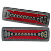 2pcs 12V 37LED Flowing Rear Tail Light Turn Signal Brake Reverse Lamp For Trailer Truck Lorry