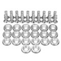 20pcs CNC Aluminum Bumper Fender Washer Bolt Engine Bay Dress Up Kit M6x15mm