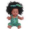 30CM 12 Inch Cute Soft Silicone Lifelike Realistic Arms Legs Moveable Reborn African Baby Doll