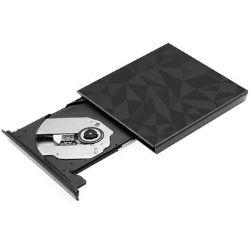 Mechzone Portable USB3.0 Type-C Optical Drives Black Tray Type