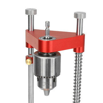 Upgraded All Aluminum Alloy Adjustable Woodworking Drill Locator Guide