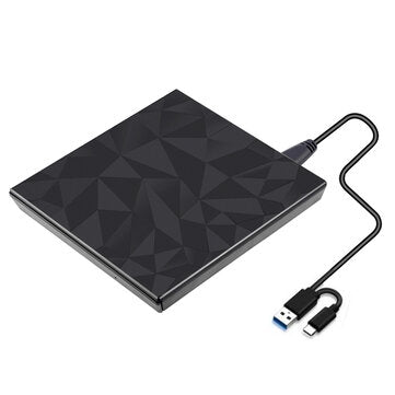 Mechzone Portable USB3.0 Type-C Optical Drives Black Tray Type