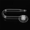 Fish Aquarium CO2 Diffuser Check Valve U Shape Glass Tube Suction Cup Kit Tank