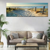 1 Piece Canvas Print Paintings Beach Sea Road Wall Decorative Print Art Pictures Frameless