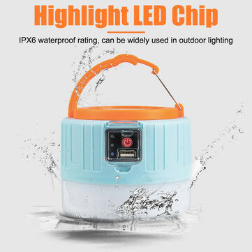 Remote Control Solar LED Camping Lantern USB Rechargeable Light Bulb Tent Light Solar Bulb Light