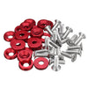 20pcs CNC Aluminum Bumper Fender Washer Bolt Engine Bay Dress Up Kit M6x15mm