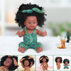 30CM 12 Inch Cute Soft Silicone Lifelike Realistic Arms Legs Moveable Reborn African Baby Doll