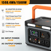 [EU/USA Direct]Foursun 1500W（3000W Peak） Portable Power Station 1598.4Wh