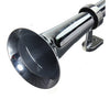 Chrome Single Trumpet Air Horn Trucks Lorry Automobiales Boat