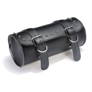 Motorcycle Scooter Tool Bag Saddle Bag Leather Storage Black