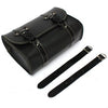Motorcycle Saddle Leather Bag Storage Tool Pouch Black