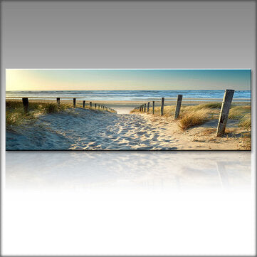 1 Piece Canvas Print Paintings Beach Sea Road Wall Decorative Print Art Pictures Frameless