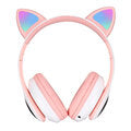 Bakeey STN-28 Over-Ear Gaming bluetooth 5.0 Headset Glowing Cat Ear Headphons