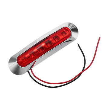 12V/24V 6-LED Side Marker Strobe Light Lamp For Cars/Trucks/Trailers