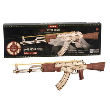 US/EU Direct Robotime for Rokr Automatic Musket AK47 3D