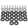 20pcs CNC Aluminum Bumper Fender Washer Bolt Engine Bay Dress Up Kit M6x15mm