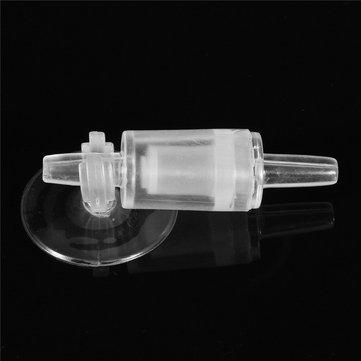 Fish Aquarium CO2 Diffuser Check Valve U Shape Glass Tube Suction Cup Kit Tank